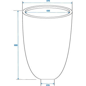 Europalms Leichtsin CUP-69, rot, glänzend