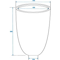 Europalms Leichtsin CUP-69, schwarz, glänzend