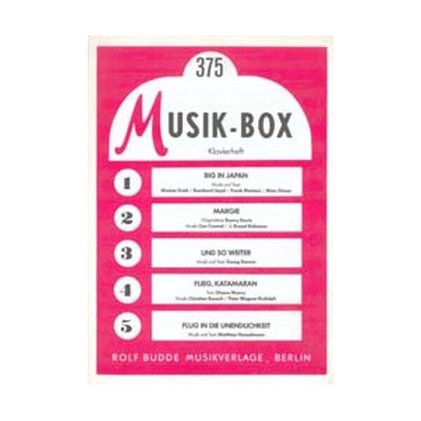 Musik Box Klavierheft Band 375