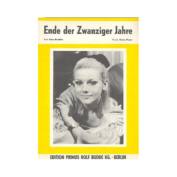 Ende der zwanziger Jahre: