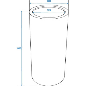 Europalms Leichtsin TOWER-80, braun, glänzend