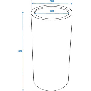 Europalms Leichtsin TOWER-80, braun, glänzend