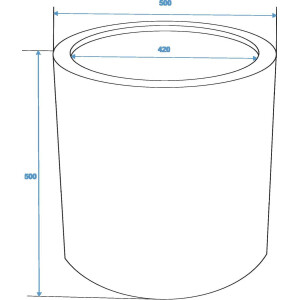 Europalms Leichtsin TOWER-50, rot, glänzend