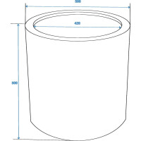 Europalms Leichtsin TOWER-50, rot, glänzend