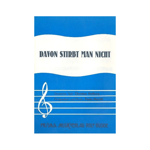 Davon stirbt man nicht für klavier