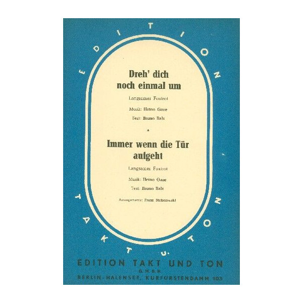 Dreh dich noch einmal um und