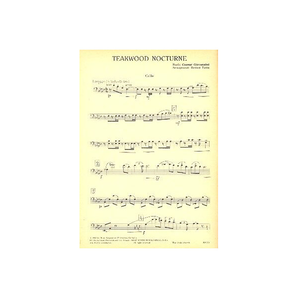 Teakwood Nocturne und Melodie de minuit: