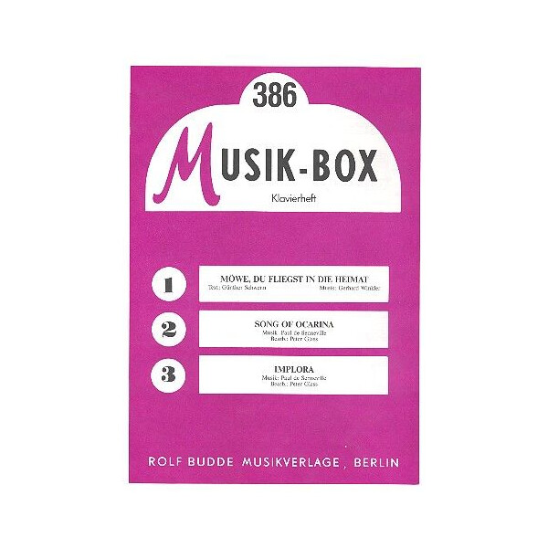 Musik Box 386 Klavierheft