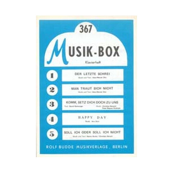 Musik Box 367 Klavierheft