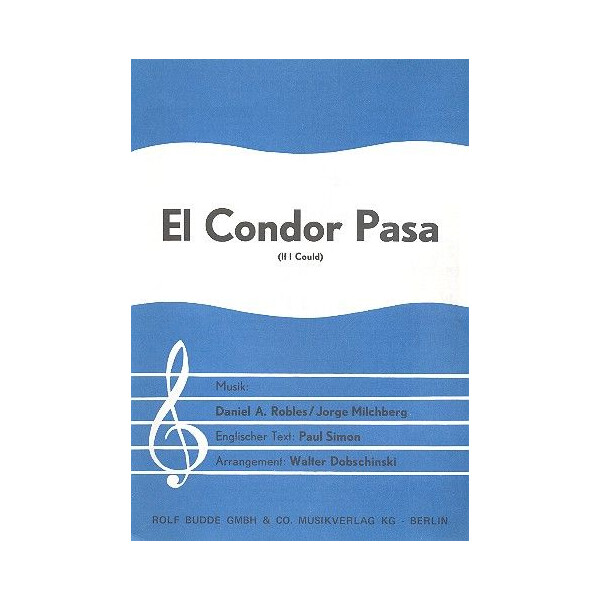 El condor pasa: für Klavier