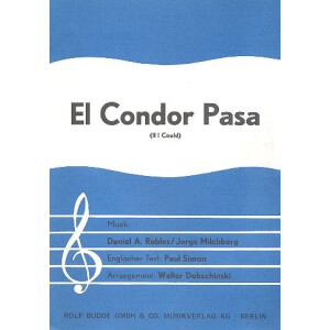 El condor pasa: für Klavier