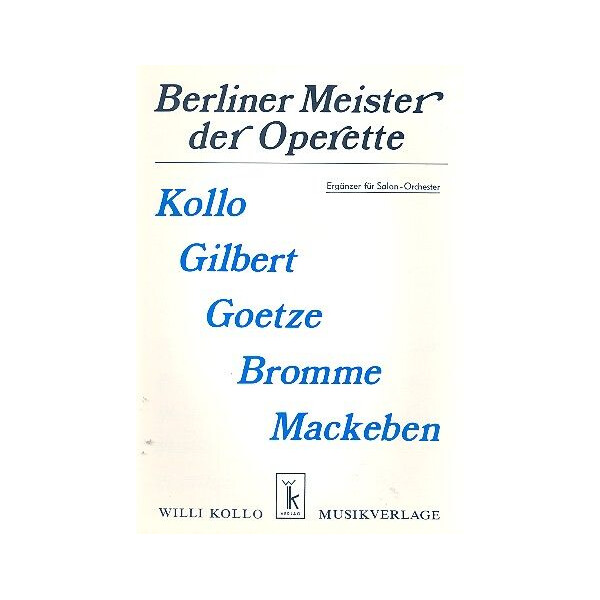 Berliner Meister der Operette: