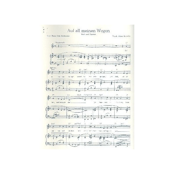 Auf all meinen Wegen: für