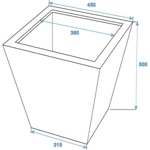 Europalms Leichtsin BASIC-50, schwarz, glänzend