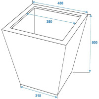 Europalms Leichtsin BASIC-50, schwarz, glänzend
