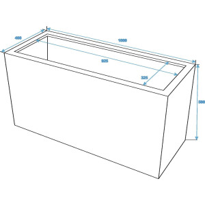 Europalms Leichtsin CUBE-50, rot, glänzend