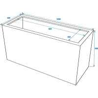 Europalms Leichtsin CUBE-50, rot, glänzend