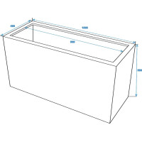 Europalms Leichtsin CUBE-50, rot, glänzend