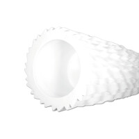 Europalms Designübertopf LAMELLA-140, weiß