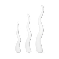 Europalms design vase WAVE-125, white