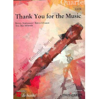 Thank you for the Music: for 4 recorders (SATB)