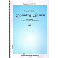 Country Blues (+Midifiles): für Klavier