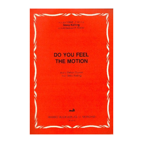 Do You Feel The Motion: für Klavier