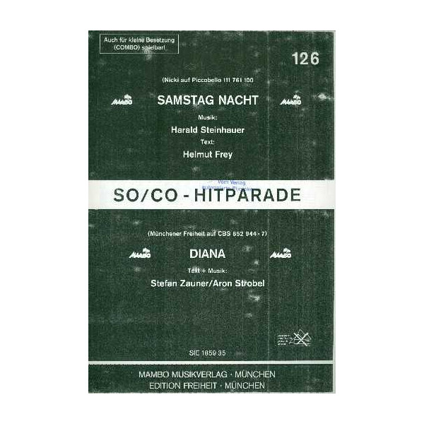 Samstag Nacht: für Salonorchester