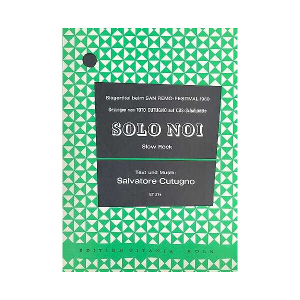 Solo Noi: Einzelausgabe