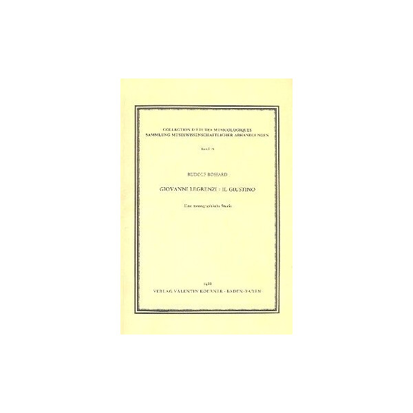 Giovanni Legrenzi Il Giustino