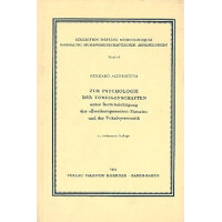 Zur Psychologie der Toneigenschaften