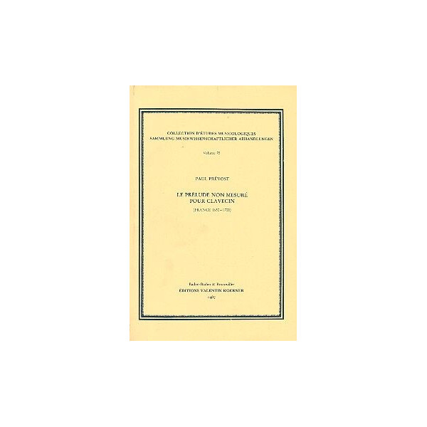 Le prélude non mesuré pour clavecin