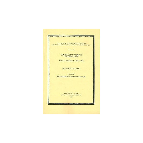 Sources manuscrites en tablature