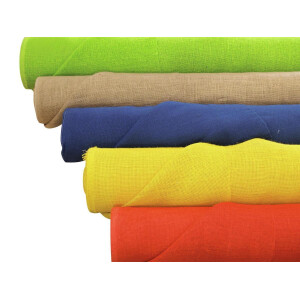 Europalms Dekostoff, Rupfen, blau, 130cm