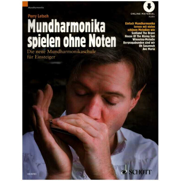 Mundharmonika spielen ohne Noten (+Online Audio)