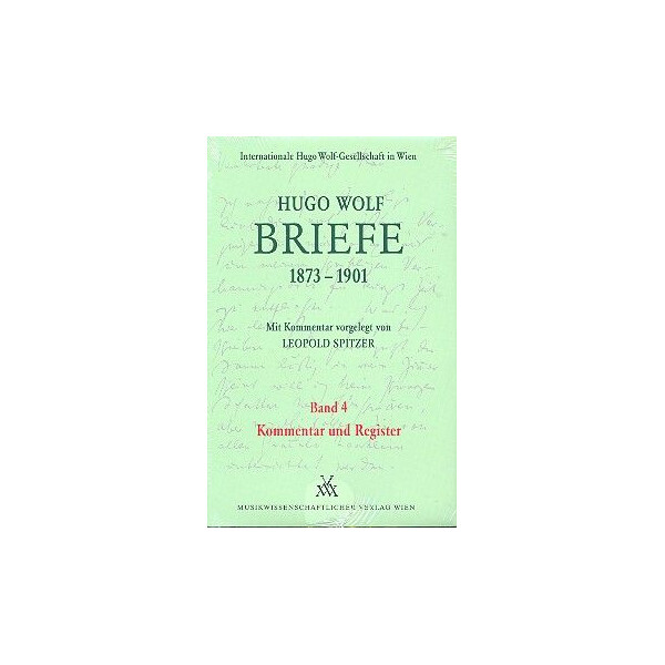 Briefe Band 4 (1873-1901) Kommentar und Register