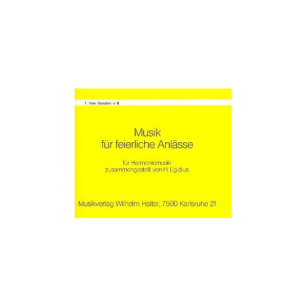 Musik für feierliche Anlässe