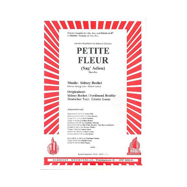 Petite Fleur: Einzelausgabe mit
