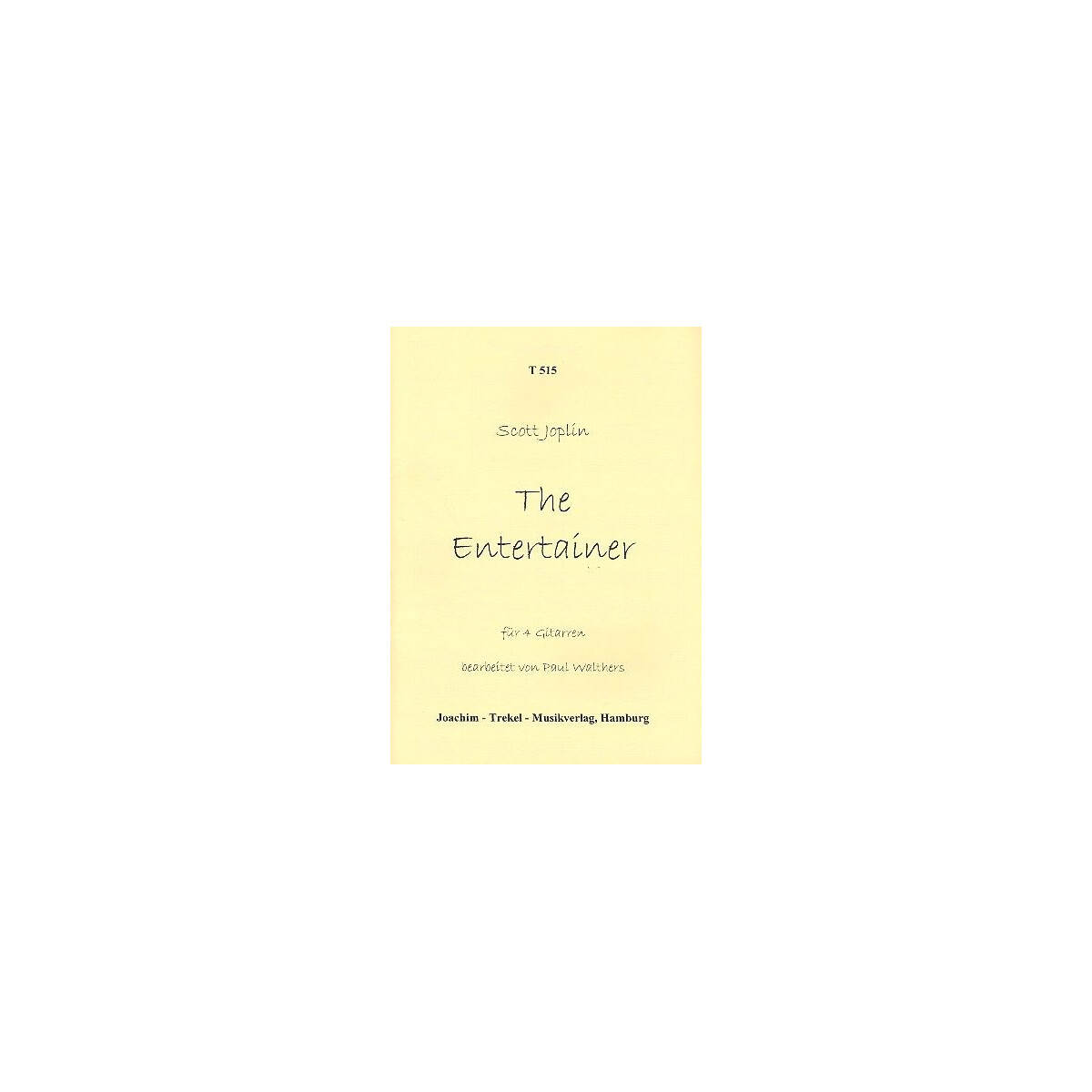 The Entertainer für 4 Gitarren