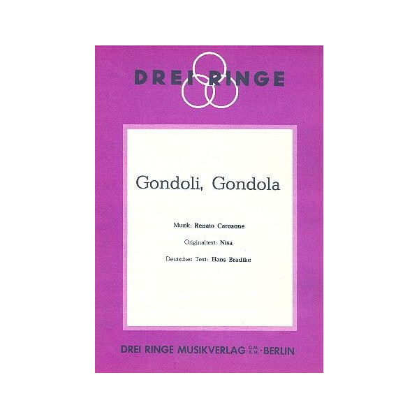 Gondoli gondola: Einzelausgabe