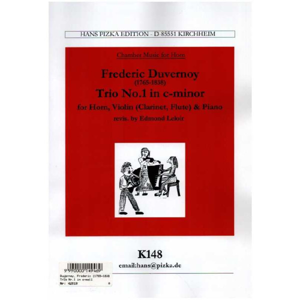 Trio c-Moll Nr.1 für Violine (Flöte,