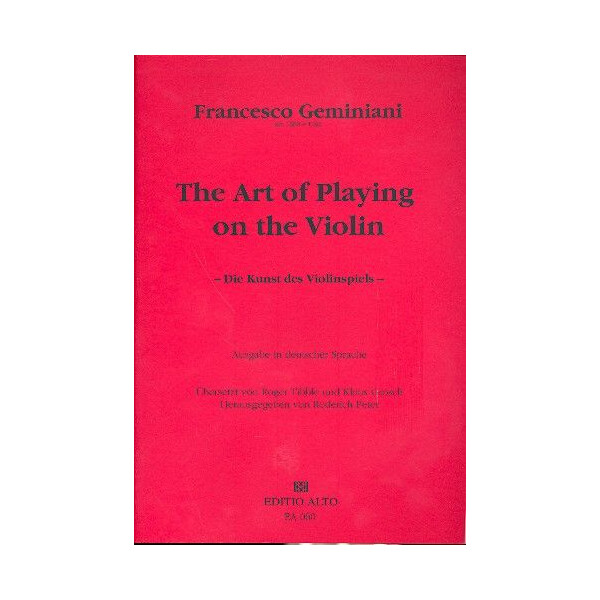 The Art of Playing on the Violin