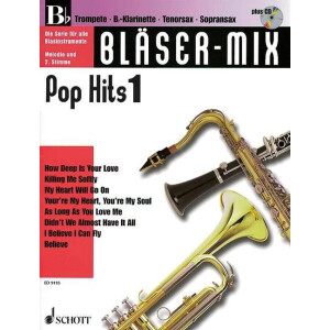Bläser-Mix (+CD): Pop-Hits 1