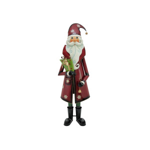 Europalms Santa Claus, metal, 195cm, red
