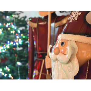 Europalms Santa Claus, metal, 195cm, red