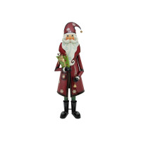 Europalms Santa Claus, metal, 195cm, red