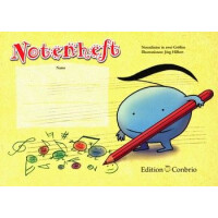 Notenheft mit Notenlinien in 2 Größen