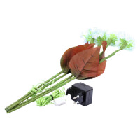 Europalms Hortensie, weiß mit Blüten, 100 LEDs