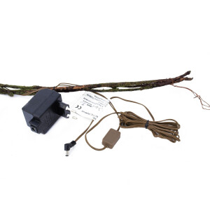 Europalms Torfmyrte-Ranke, mit LEDs, weiß, 180cm