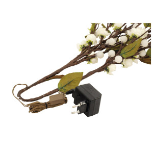 Europalms Kamelien-Bogen, mit LEDs, weiß, 50cm